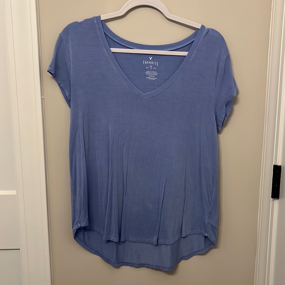 American Eagle AE Oversized Soft and Sexy V-Neck T-Shirt